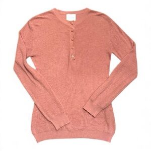 Sundays pink henley size small